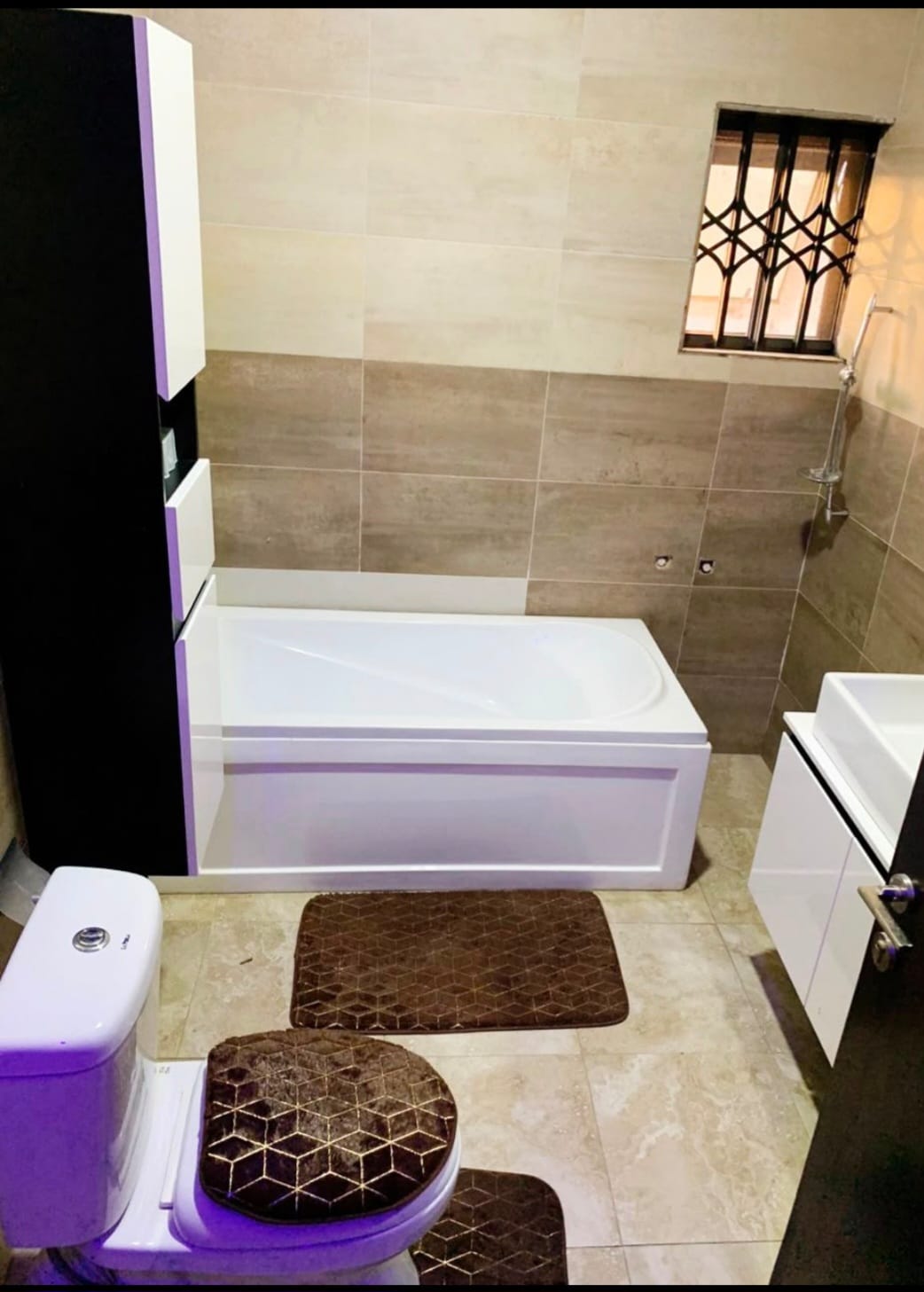 Finished bathroom interior