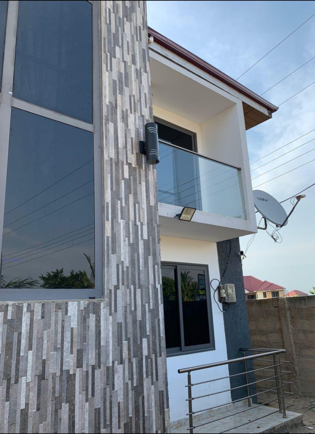 Completed two-storey home exterior